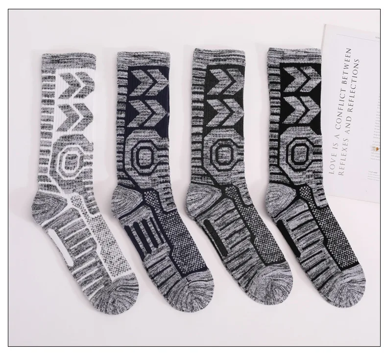 Sport Sock  Sports Thickened Towel Bottomed Mountaineering Socks Men's Women's Ski Socks Winter Warm Middle Tube Sports Socks