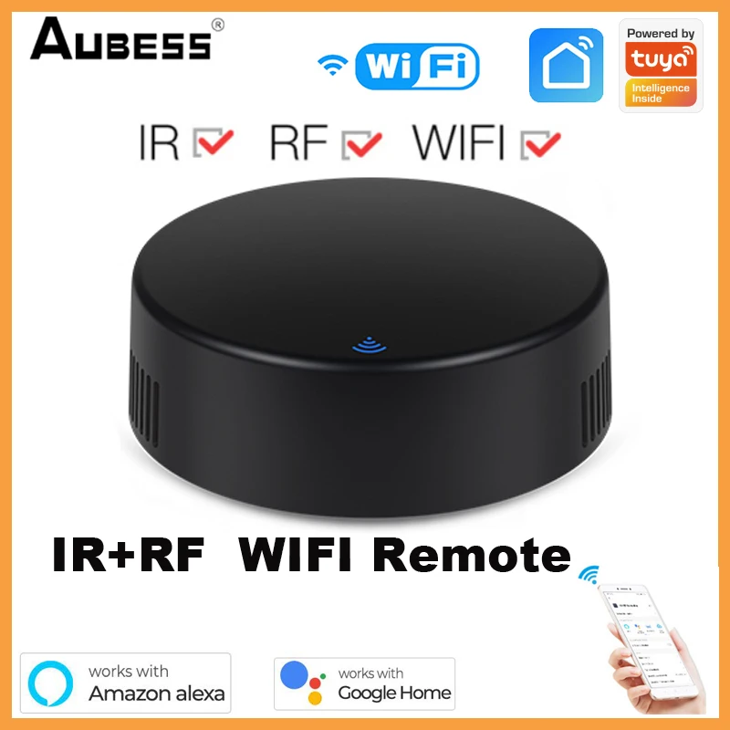 

New Hot Tuya Smart WiFi IR RF Remote Control Universal For Smart Home TV Air Conditioner Controller Works With Alexa Google Home