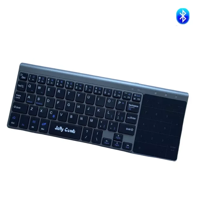 

Comb Ultra Slim Wireless Keyboard Bluetooth/2.4G for Tablet Smart TV Smartphone Laptop Keyboard with Touchpad Number Keys