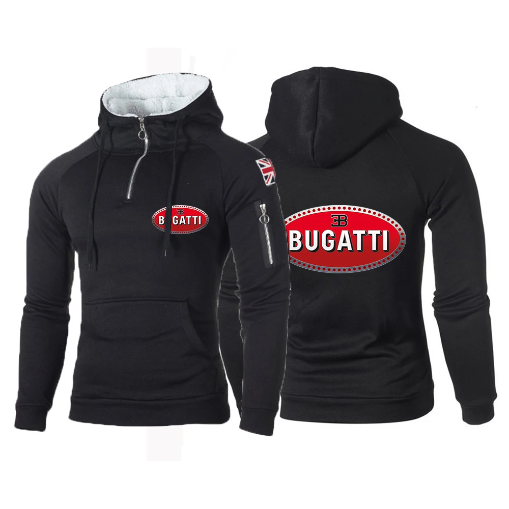 

Мужская и Женская толстовка Bugatti с логотипом автомобиля, уличная одежда, худи с капюшоном, толстовки, свитшоты, Повседневный пуловер в стиле хип-хоп, пальто, 2022