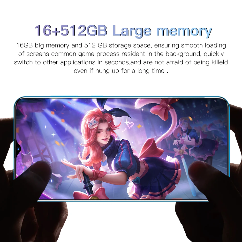 Новый смартфон M11 Ultra 16 ГБ + 512 Гб большой экран Android 6800 мАч Bluetooth 11 мобильный телефон