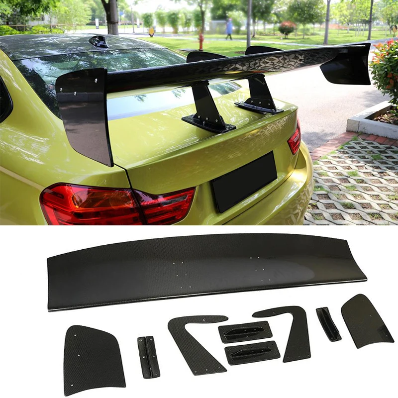 

Carbon Fiber / FRP Universal Car Rear Trunk Wing Spoiler For Nissan GTR Mustang Toyota GT86 Subaru BRZ All Sedan Coupe Big Barb