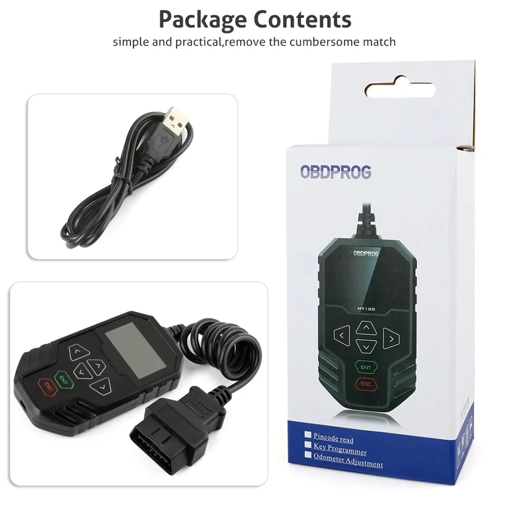 Хит продаж: OBDPROG MT005 PSA PINCODE TOOL (программатор ключей и считыватель PIN-кодов) (art.: 3920dba490ff3) - 3920dba490ff3