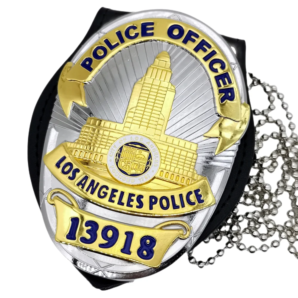

U.S. Los Angeles badge LAPD detective badge NO.13918 1:1 Cosplay film and television props