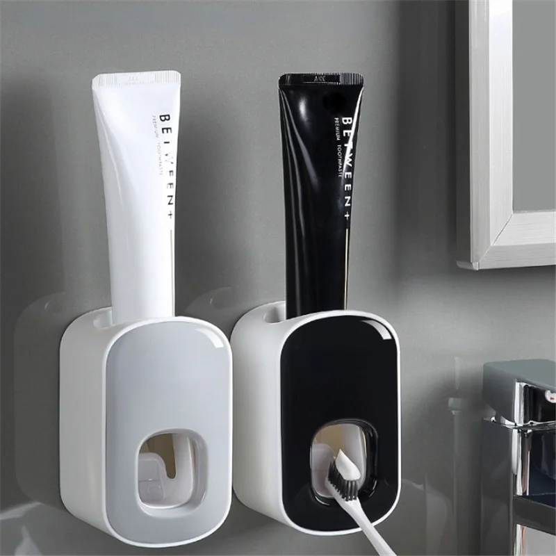 

Automatic Toothpaste Dispenser Squeezers Toothpaste Tooth Dust-proof Toothbrush Holder Wall Mount Stand Bathroom Accessories Set