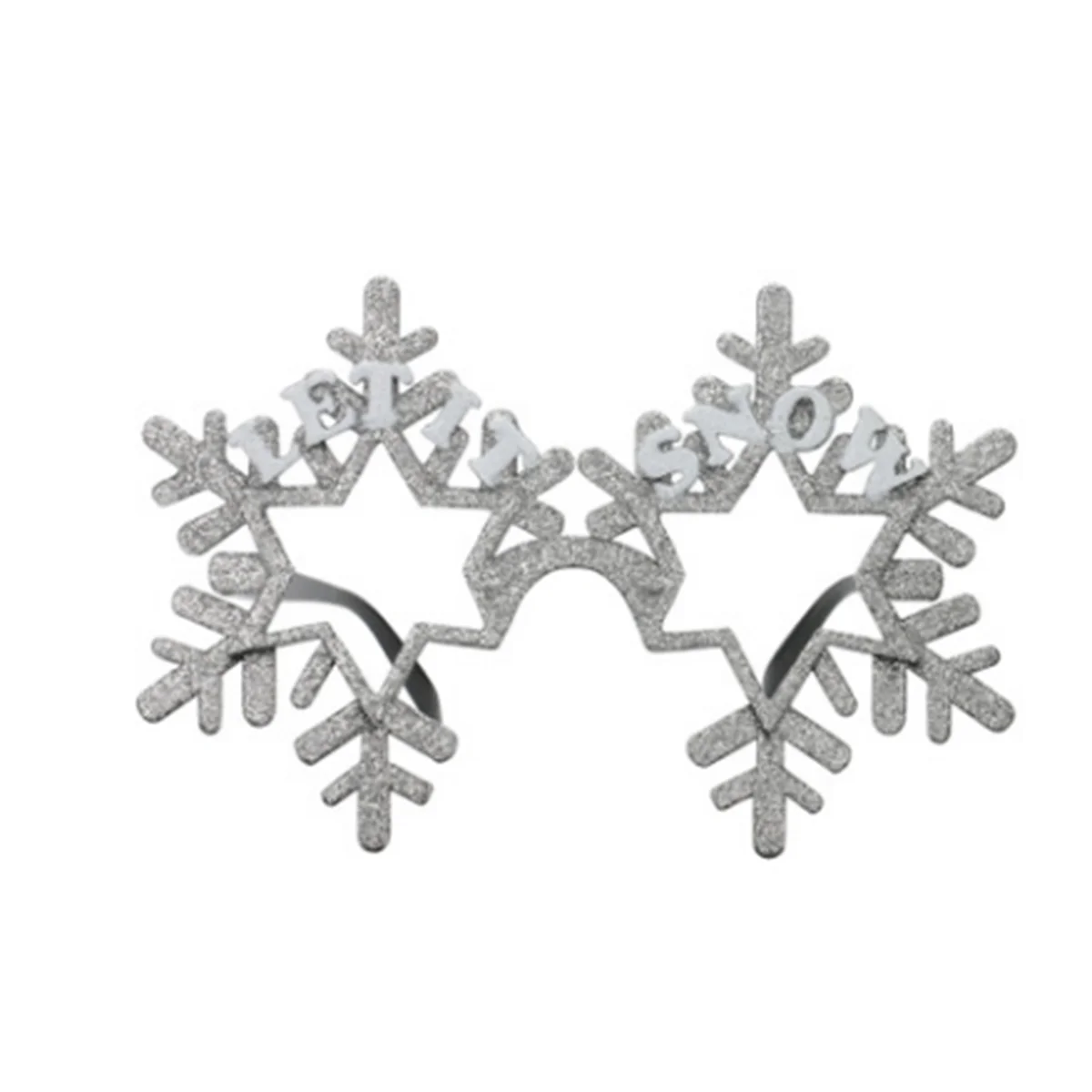 

Christmas Glasseseyeglasses Party Photo Props Snowflake Eyewear Holidaykid Hat Cosplay Accessories