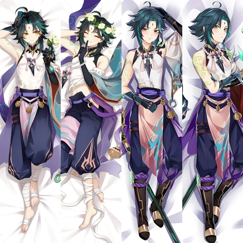 

Подушка Genshin дакимакура, модель Xiao, обнимающая тело Кожаная подушка, искусственная аниме, украшение для дома