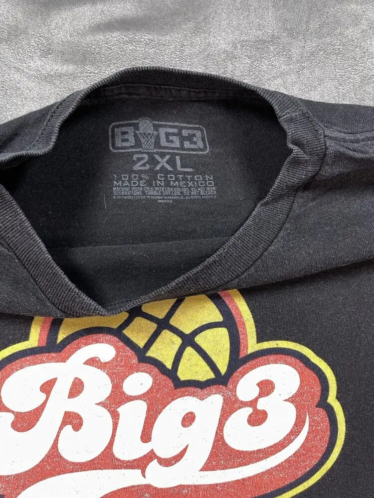 Большая 3 баскетбольная лига ледяной куб 8 команда на задней стороне черная