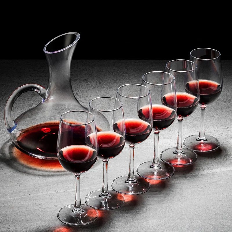 

Роскошный хрустальный набор для красного вина с графином, креативный большой бокал для виски, бокал для красного вина, набор для бара, стекл...