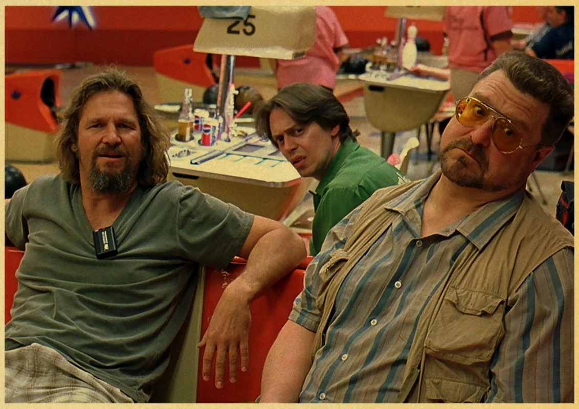 Большой Lebowski из комедии фильмы крафт-бумаги искусство живопись обучение