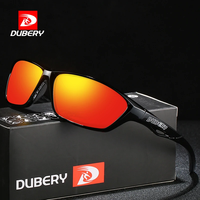 

DUBERY Vintage Sunglasses Polarized Men's Sun Glasses For Men Driving Black Square Oculos Male 8 Colors Model 330