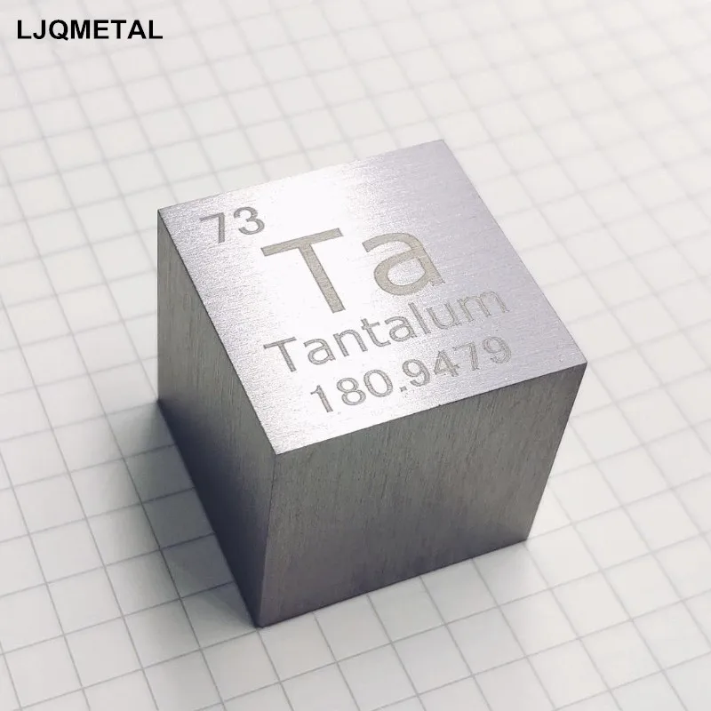 

25.4mm Tantalum Cube 99.9% Pure Ta Element Collection Hobby Teaching Specimen Desktop Decoration