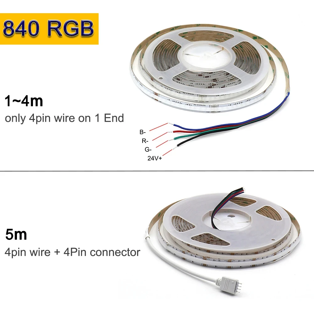 

COOLAMPS Светодиодная лента RGB COB 12В 24В