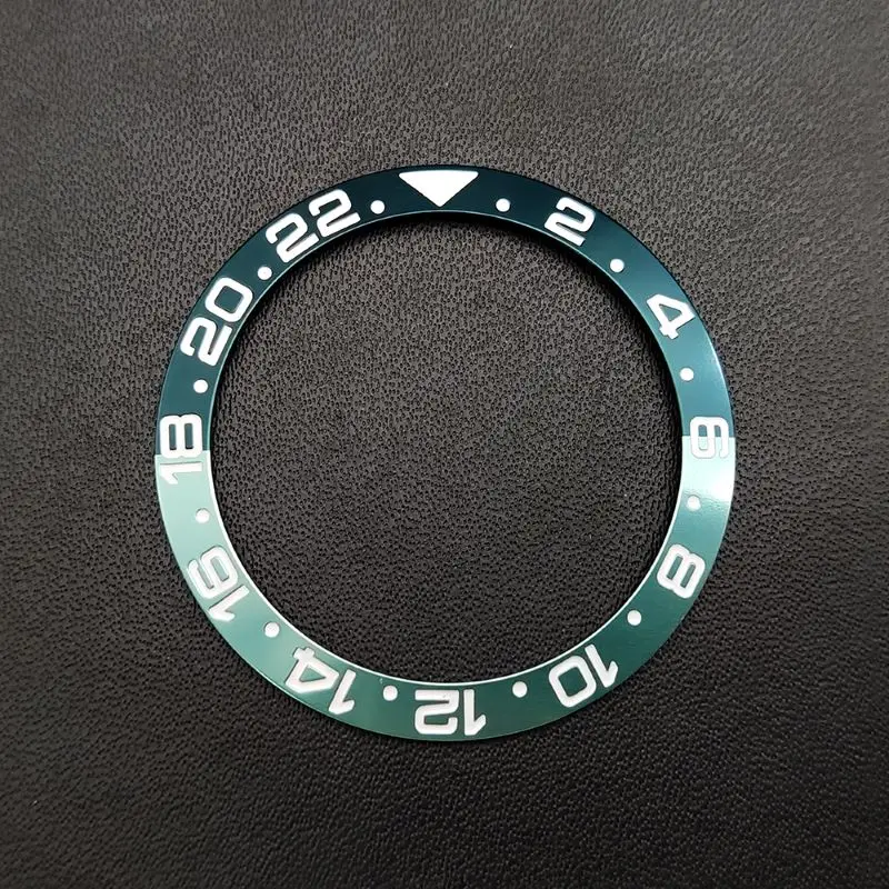 38mmx30.5mm Aluminum Ring GMT Diver's Style Watch Bezel Insert for 40mm Men's Watch Cases Replace Accessory Diving Bezel Ring