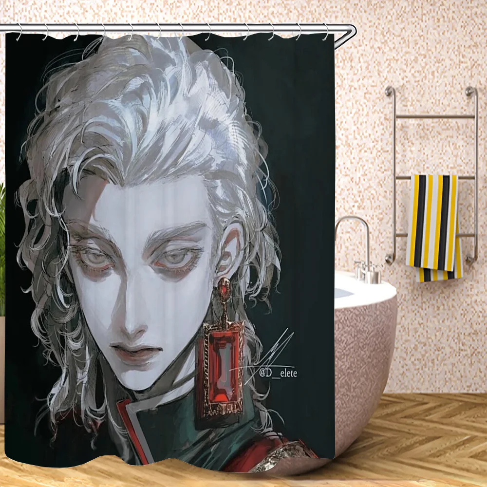 Современный Стиль Святой Свет И Зло Мультяшная Занавеска Для Душа Экологически