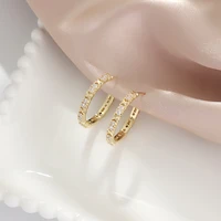 classic french fashion luxury 18k gold geometry c net red commuter earring gift banquet women jewelry earring