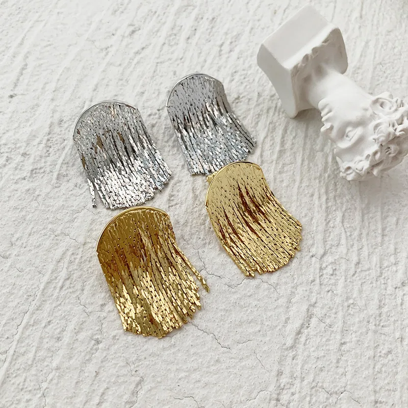 

LONDANY earrings Tassel Earrings temperament wholesale 925 silver needle hand made Tassel Earrings high sense niche