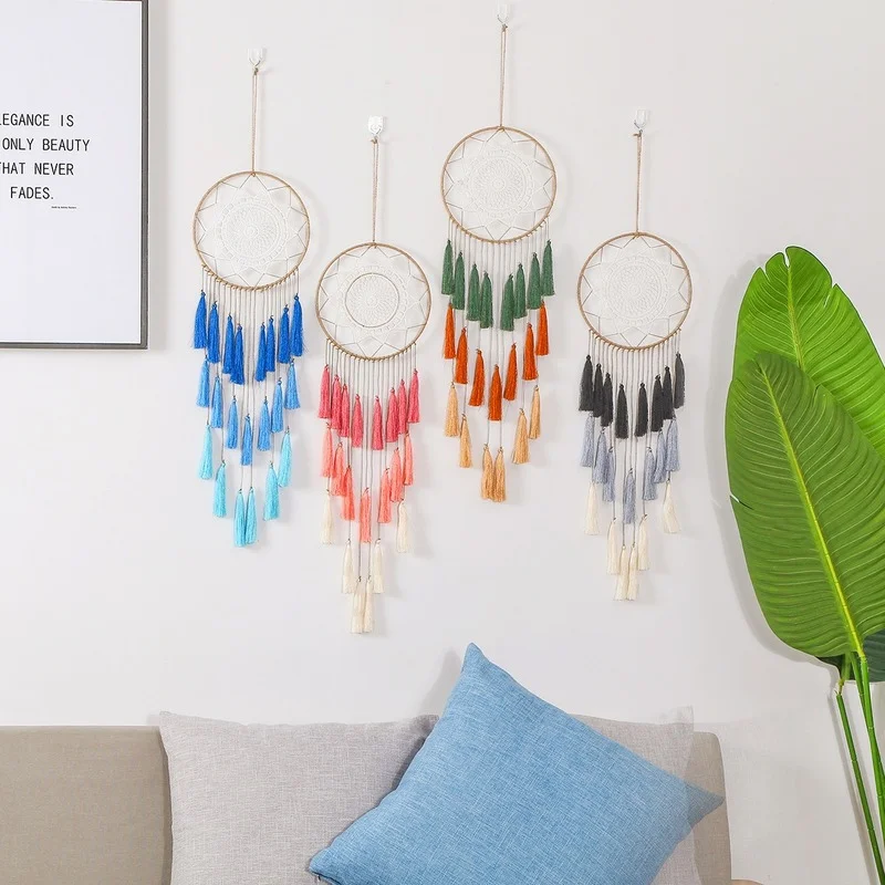 

INS Handmade Colorful Tassel Pendant Dream Catcher Wall Home Pendant 10 Models