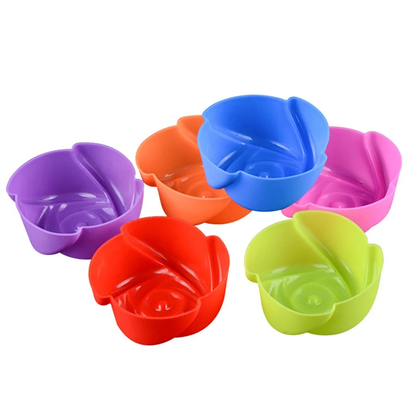 10 шт. Цветочная подкладка для кексов инструмент выпечки силиконовые печенья мыла