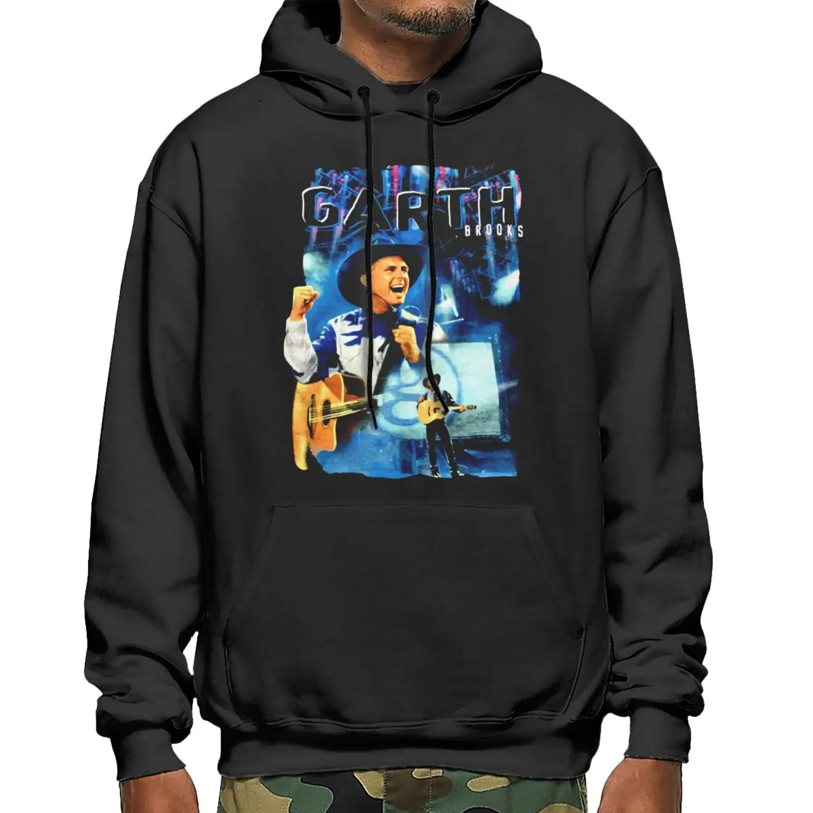 

1997 Garth Brooks Concert Tour Blue Hoodie Man Hoodie Streetwear Sweatshirts Branded Men's Clothing Men's Sets Male Sweatshirt