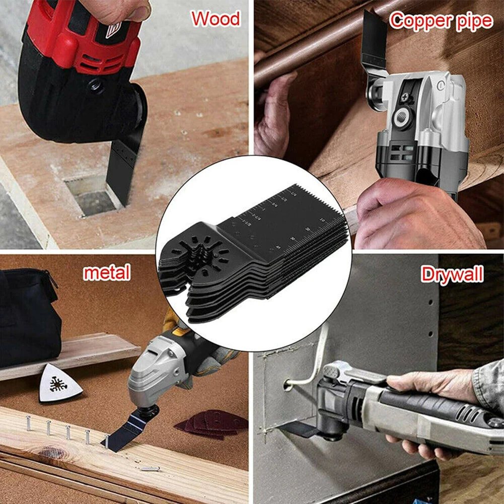 

10pcs Oscillating Multi Tool Cutting Saw Blades Cutter Blade Set For Dewalt Black&Decker Multitools Power Tools Accessories
