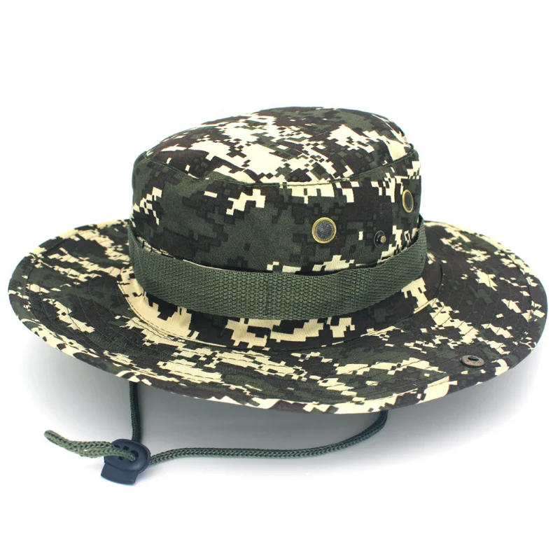 

Camouflage Tactical Cap Military Boonie Bucket Hat Army Caps Camo Men Outdoor Sports Sun Bucket Cap Fishing Hiking Hunting Hats