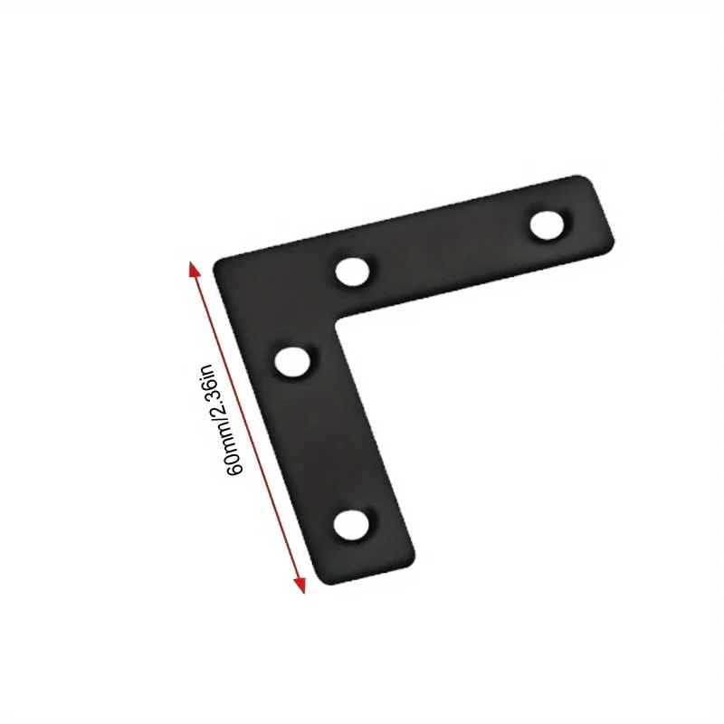10 шт. L-образные кронштейны плоские угловые скобы пластины для ремонта металла из