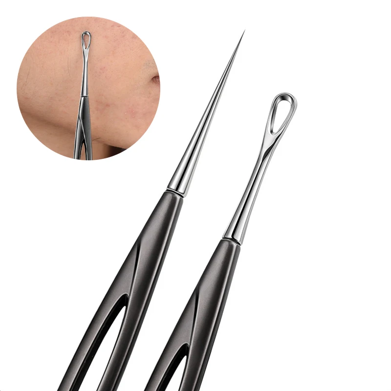 

Acne Needles Blackhead Remover Extraction Popper Kit Acne Blackhead Pore Cleaner Facial Skin Care Deep Cleansing Needle Hook