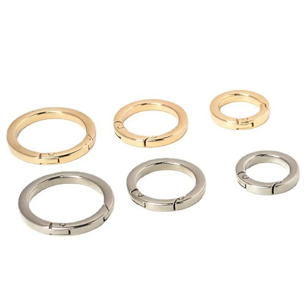 5 шт. пружинные круглые карабины из цинкового сплава