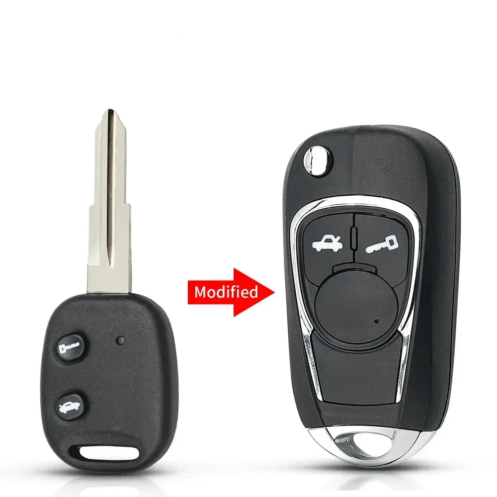 

KEYYOU 1 шт. новый чехол для ключа автомобиля для Chevrolet Aveo Lova Epica Sail, чехол для дистанционного ключа автомобиля, модифицированный корпус ключа Flid, левый/правый левый