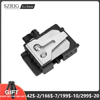 szrig quick release mount base qr plate with belt clip for manfrotto standard accessory dslr camera