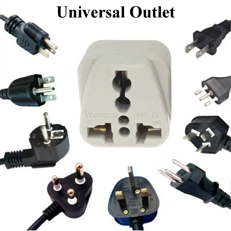 Универсальный Швейцарский Европейский адаптер для электрической вилки AC100 ~ 250 В
