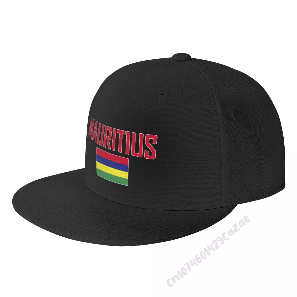 

MAURITIUS Flag Flat Brim Baseball Cap Breathable Adjustable Men Women Outdoor Hip Hop Hat For Gift