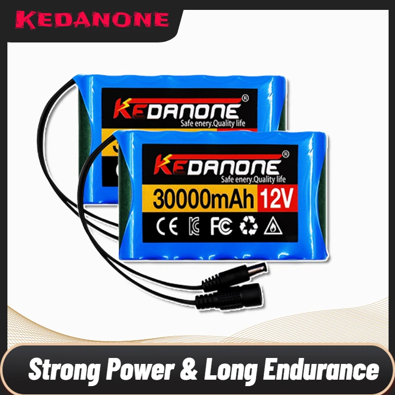 

Rechargeable Battery 12V 30000mah Lithium Battery Pack Capacity DC 12.6V 30Ah CCTV Camera Monitor with Charger Rechargeable Bat