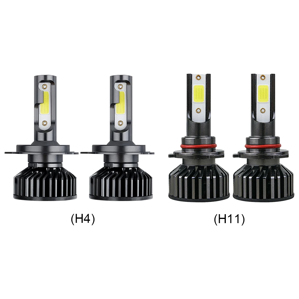 2 шт. автомобильные лампы для фар головного света 38 Вт H4/H11 IP66 3800 лм