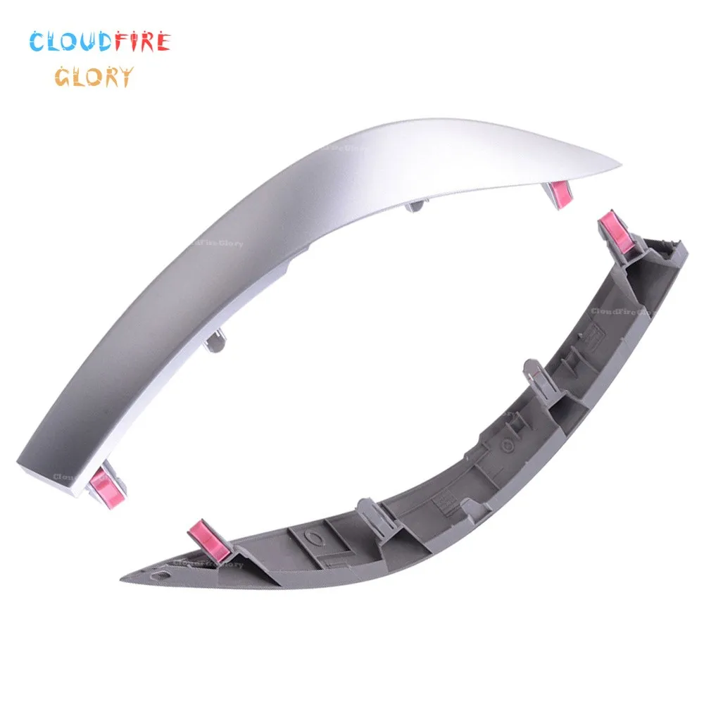 

55435-02370 55436-02330 Левая или правая передняя, верхняя, Центральная панель приборной панели, отделочная лента, серебристая для Toyota Corolla Altis 2009-2013