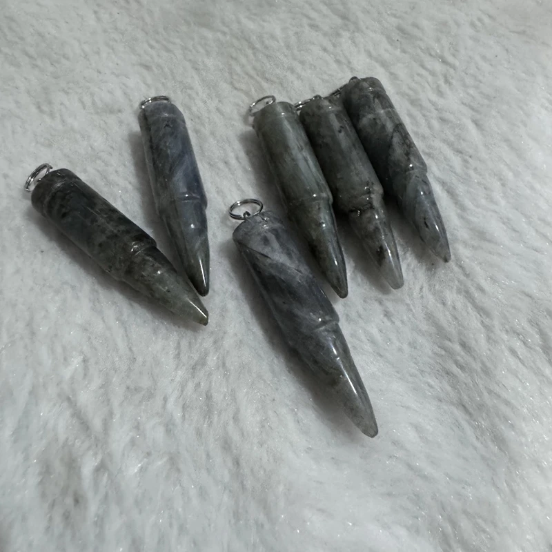 Оптовая продажа 5 шт. натуральный лабрадорит исцеляющий точку кулон из бисера