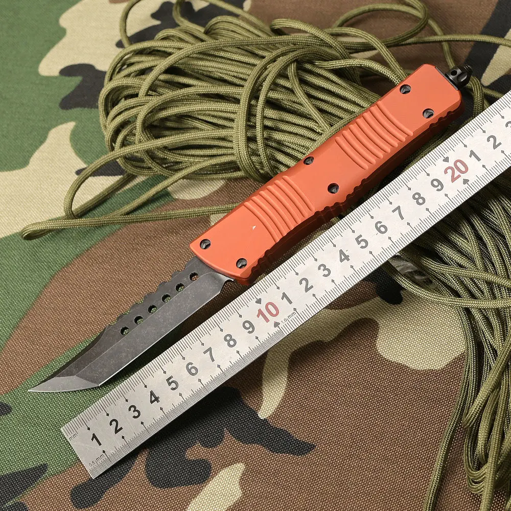 SABADO 2021 MT New OTF Knife Tanto D2 Blade Aluminum Handles Kitchen Fruit Outdoor Survival EDC Multi Pocket Knives