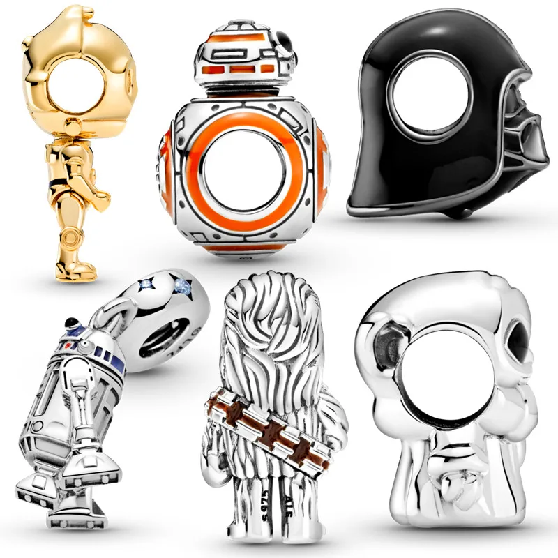 

Лидер продаж, шармы-мини из серебра 100% пробы для браслета Pandora