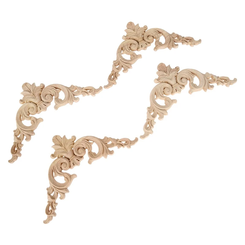 Акция! Деревянные резные молдинги угловая аппликация европейский стиль