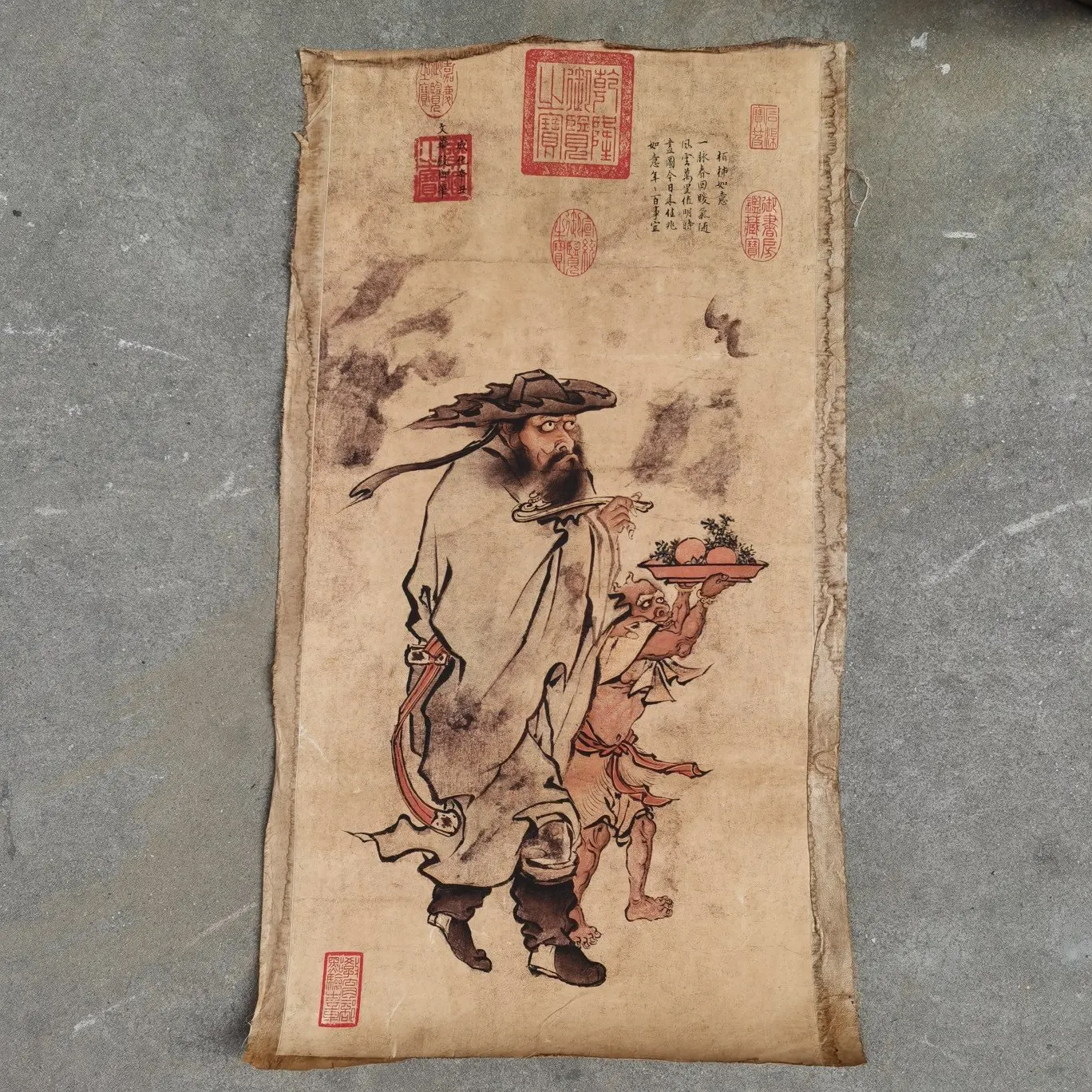 

Ancient Scroll Flower And Bird Painting On Rice Paper Blossom Beauty