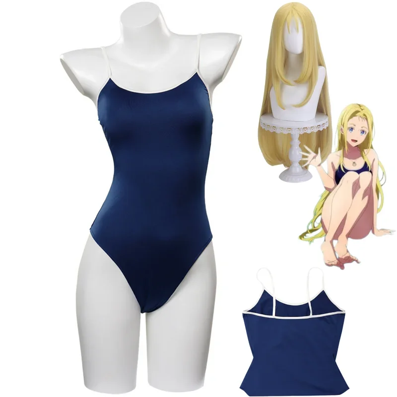 FC6Anime Summer Time Rendering Kofune Ushio Косплей Костюм Парик Бикини Комбинезоны Женский