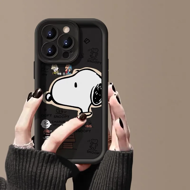 Чехол для телефона с рисунком Big Head Snoopies OPPO Reno 2 3 4 5 6 7 7Z 8 8T 10 11 Pro Plus 4G 5G мягкая задняя