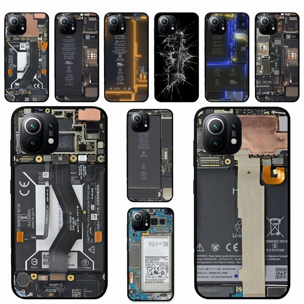 Чехол для телефона Nternal Circuit Board Xiaomi Mi 5X 8 9 10 11 12 lite pro 10T PocoX3pro PocoM3 Note