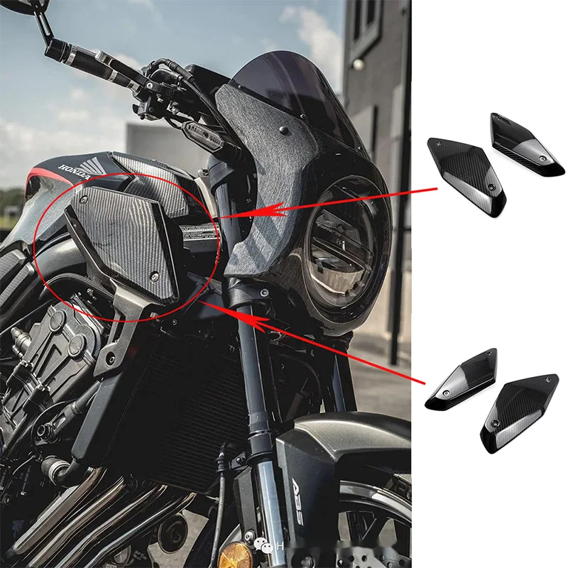 

For Honda CB650R 100% 3K Dry Carbon Fiber Side Panels Motorcycle Modification Accessories Fairing Kits 2019 2020 2021 2022
