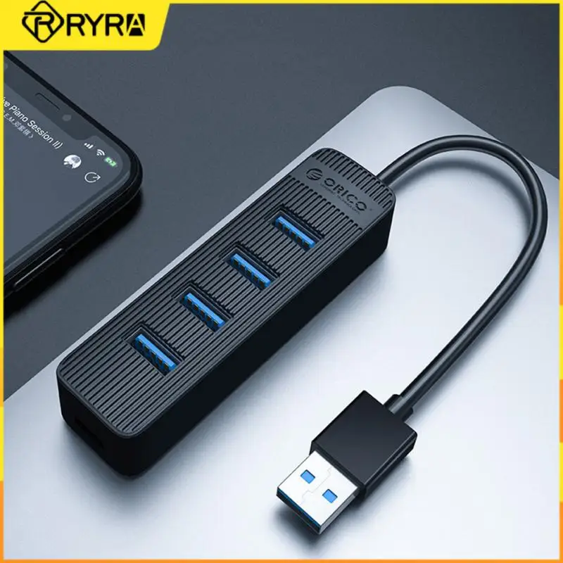 

RYRA 4 порта USB3.0 концентратор с портом питания типа C для ПК, ноутбука, компьютера, аксессуары, совместимая мышь/клавиатура/u-диск/принтер