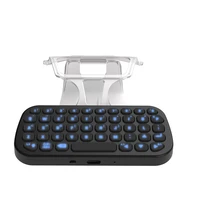 keyboard handle wireless bluetooth compatible 5 0 keyboard set for ps5 wireless controller chat pad installation mini keyboard
