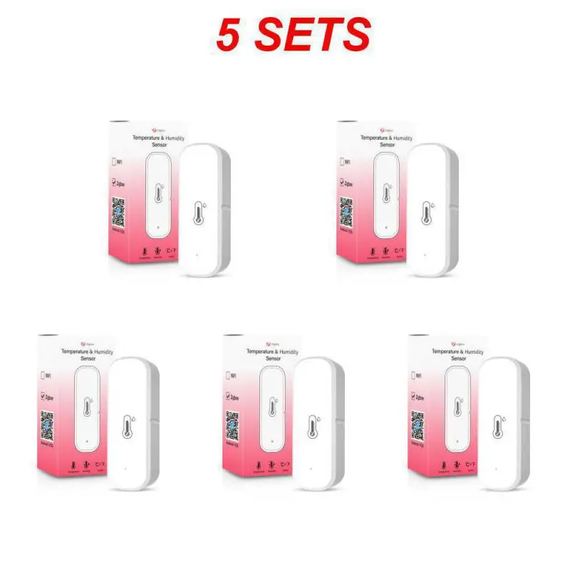 AUBESS Tuya Smart Zigbee/Wi-Fi датчик температуры и влажности внутренний контроллер гигрометра дистанционное управление через Alexa Google Home