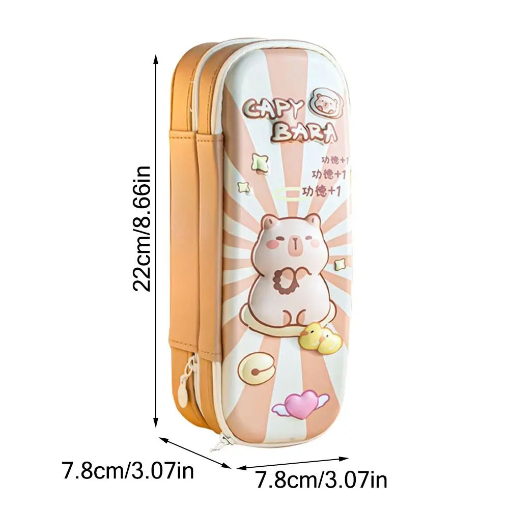 Большая емкость милый 3D стерео пенал портативный многослойный карандаш