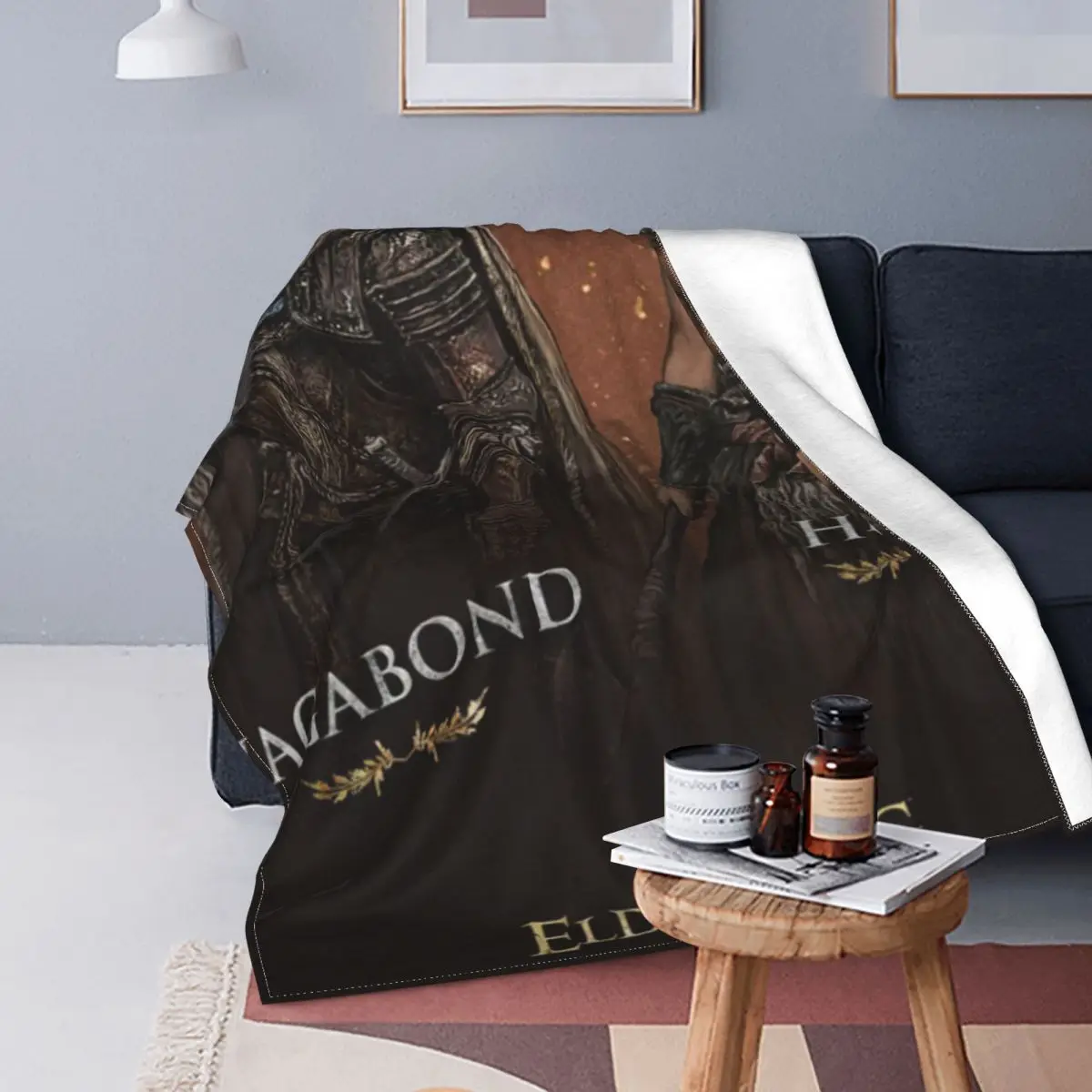 

Elden Ring Elden Rings Flannel Blankets Undead Knight Dark Souls Games Customized Throw Blankets for Home Hotel Sofa Rug Piece